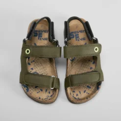 Sandalia bio infantil verde SEVEN FIVE