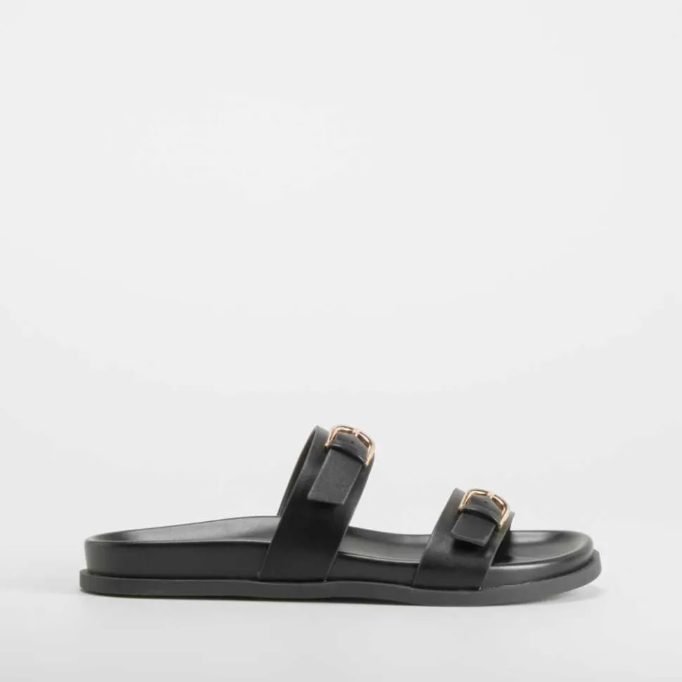 Sandalia bio negra PICCOLA PIU