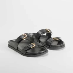 Sandalia bio negra PICCOLA PIU