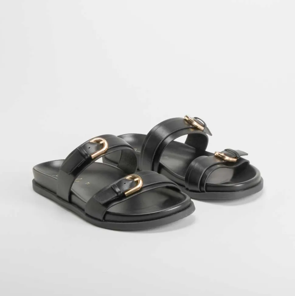 Sandalia bio negra PICCOLA PIU