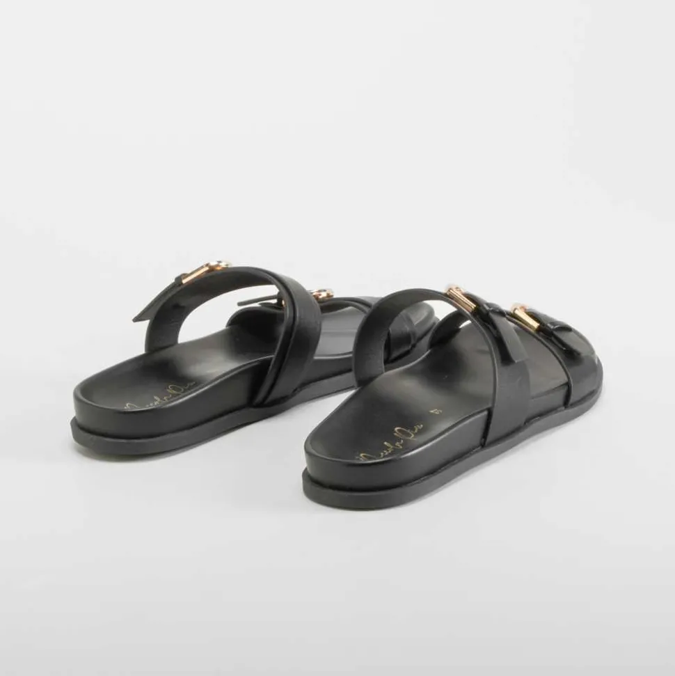Sandalia bio negra PICCOLA PIU