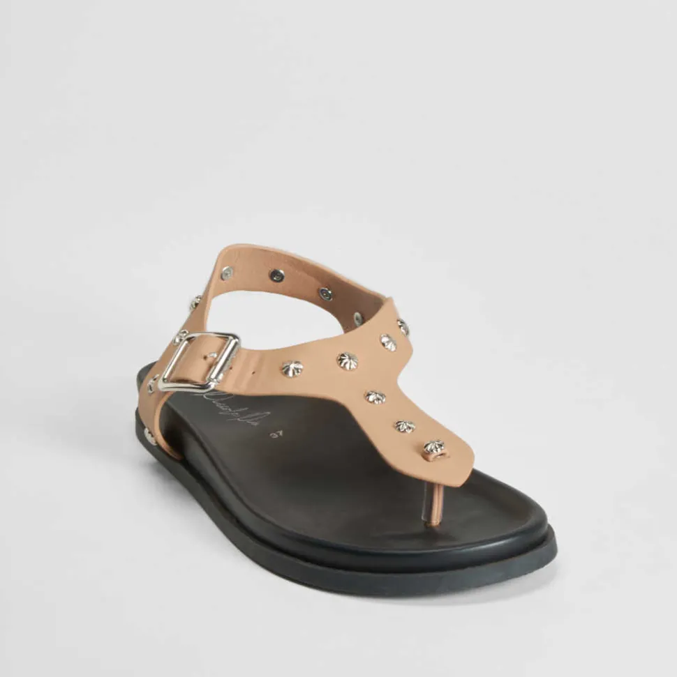Sandalia bio tachuelas beige PICCOLA PIU