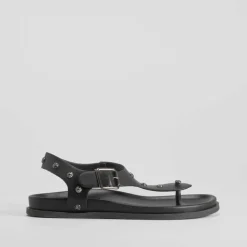 Sandalia bio tachuelas negra PICCOLA PIU