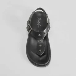 Sandalia bio tachuelas negra PICCOLA PIU