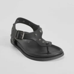 Sandalia bio tachuelas negra PICCOLA PIU