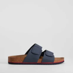 Sandalia bio velcros azul NYC