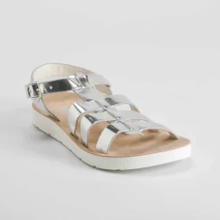 Sandalia cangrejera color plata OH GIRL