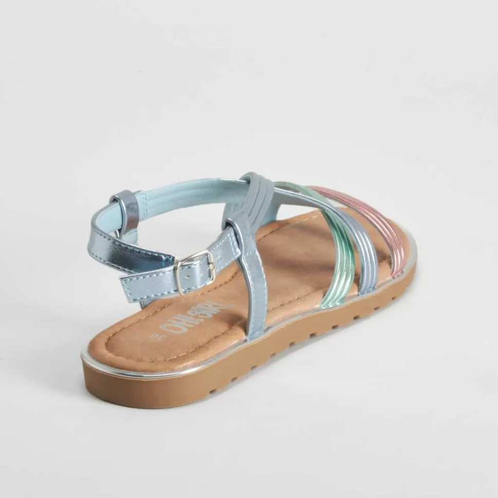 Sandalia de tiras azul OH GIRL