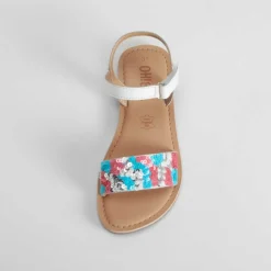 Sandalia de tiras de piel multicolor OH GIRL