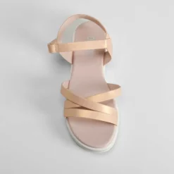 Sandalia de tiras velcro rosa OH GIRL