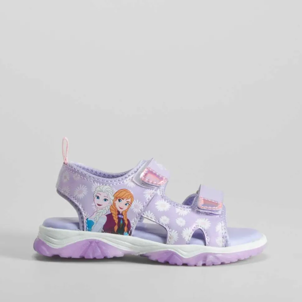 Sandalia deportiva con luces morada FROZEN