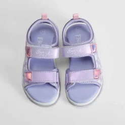 Sandalia deportiva con luces morada FROZEN