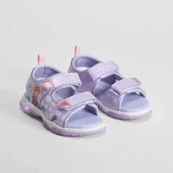 Sandalia deportiva con luces morada FROZEN
