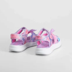 Sandalia deportiva mariposa rosa y lila SKECHERS