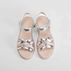 Sandalia nudos juvenil de plata OH GIRL