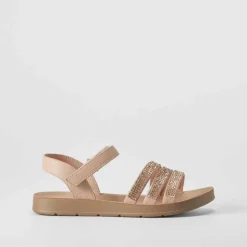 Sandalia plana brillo rosa OH GIRL
