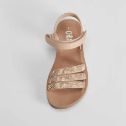 Sandalia plana brillo rosa OH GIRL