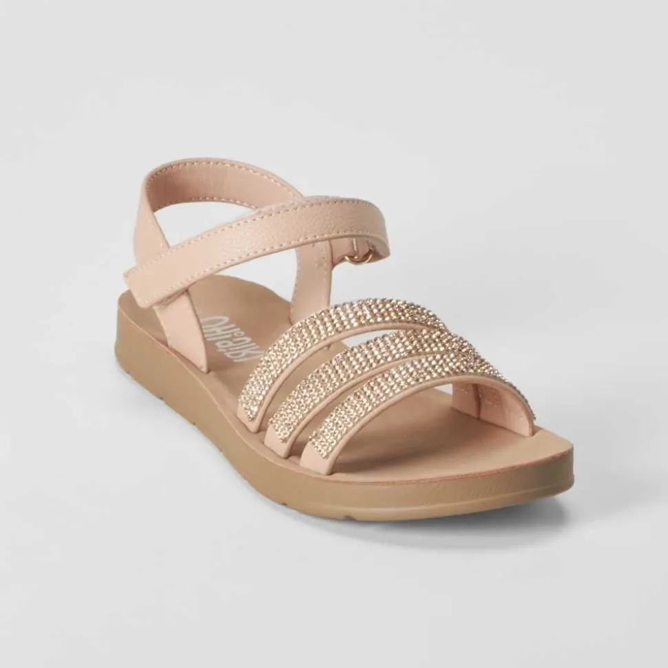 Sandalia plana brillo rosa OH GIRL
