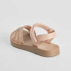 Sandalia plana brillo rosa OH GIRL