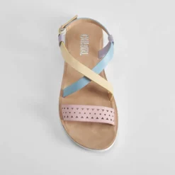 Sandalia plana de tiras multicolor OH GIRL