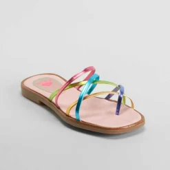 Sandalia tiras de piel multicolor PABLOSKY