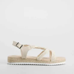 Sandalia yute crochet beige OH GIRL