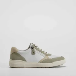 Sneaker cremallera beige RELIFE