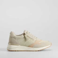 Sneaker cremallera Shock Absorber beige COMFEET