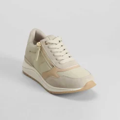 Sneaker cremallera Shock Absorber beige COMFEET
