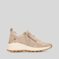 Sneaker cuña beige REFRESH