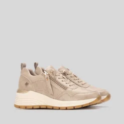 Sneaker cuña beige REFRESH
