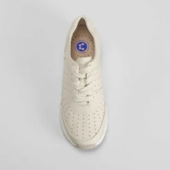 Sneaker cuña piel blanco roto COMFEET
