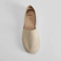 Yute plano en piel beige SENDA ROAD