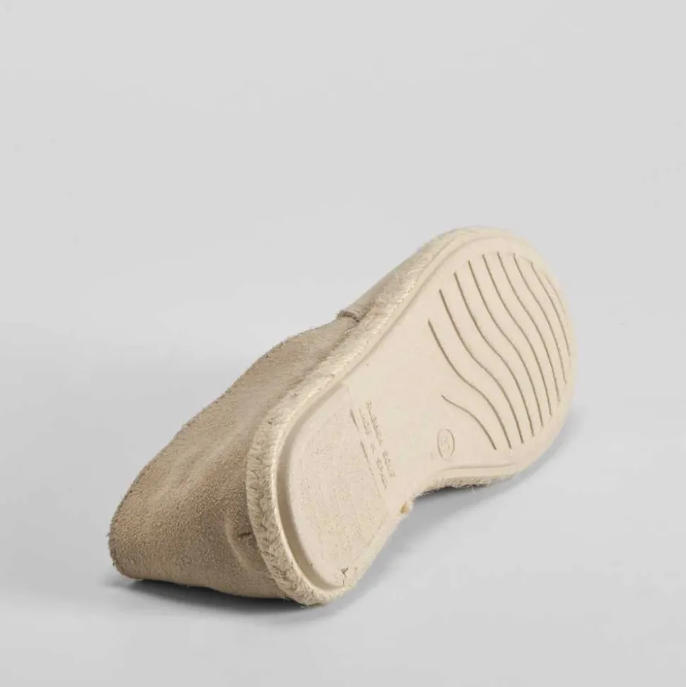 Yute plano en piel beige SENDA ROAD