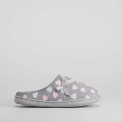 Zapatilla abierta estampado lazo OLYNE