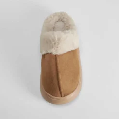 Zapatilla abierta pelo cuero OLYNE