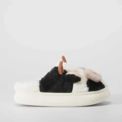 Zapatilla abierta vaca infantil blanca OLYNE