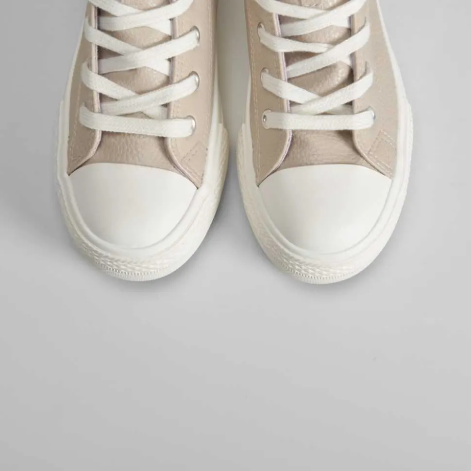 Zapatilla alta cordones beige OH GIRL