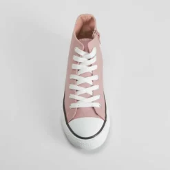 Zapatilla alta de lona rosa OH GIRL