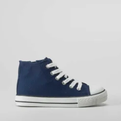 Zapatilla alta lona azul moarino OH GIRL