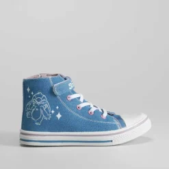 Zapatilla alta lona denim STITCH