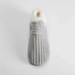 Zapatilla botín pana gris OLYNE