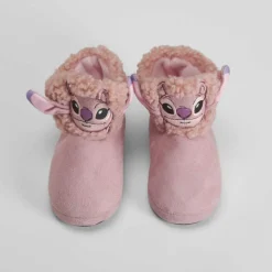 Zapatilla casa bota rosa STITCH