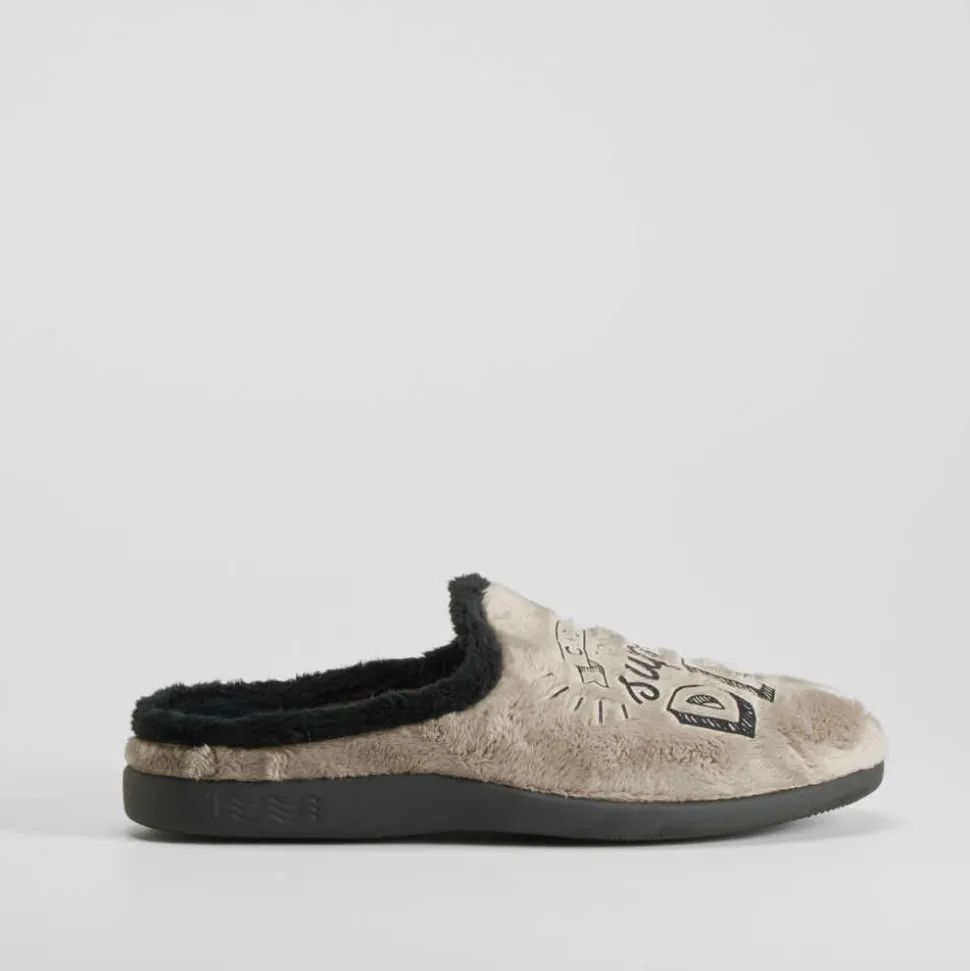 Zapatilla casa dad taupe COMFEET
