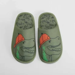 Zapatilla casa dino verde OLYNE