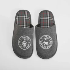 Zapatilla casa estampada gris OLYNE