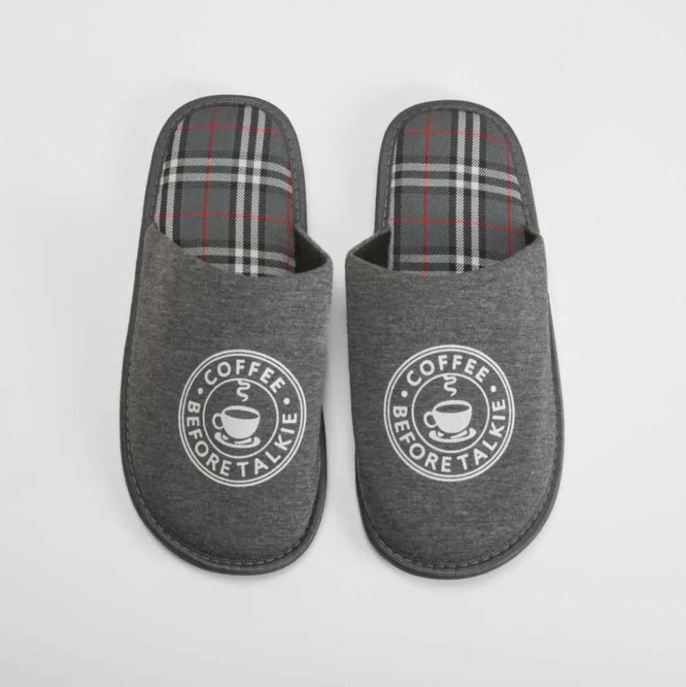 Zapatilla casa estampada gris OLYNE
