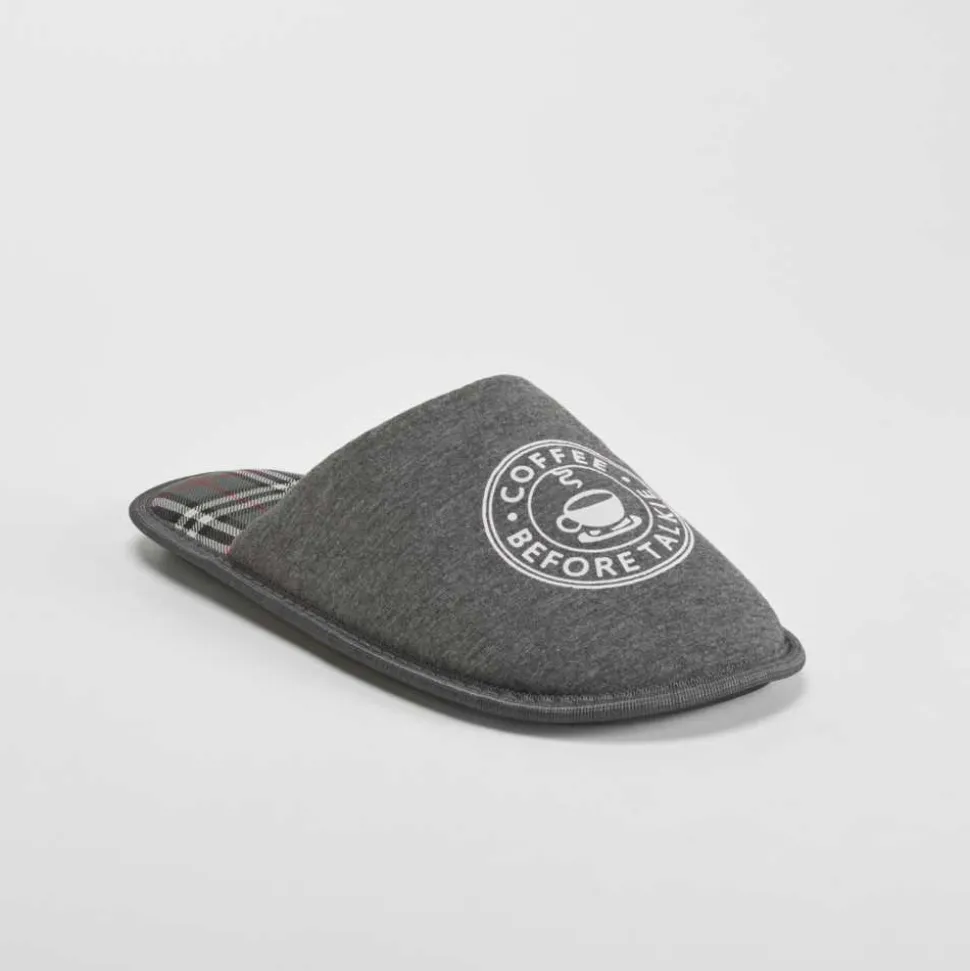 Zapatilla casa estampada gris OLYNE