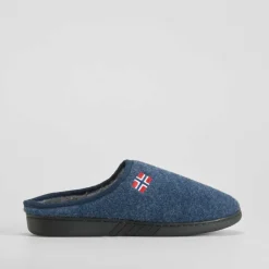 Zapatilla casa felpa bandera azul OLYNE