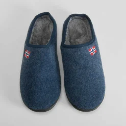 Zapatilla casa felpa bandera azul OLYNE